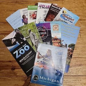 MICHIGAN MI Travel Brochures LOT of‎ 12 Maps Booklets Travel Memorabilia